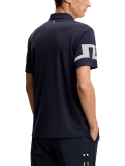 J.Lindeberg Heath Short Sleeve Polo Shirt - view 2, Navy