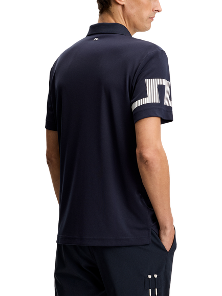 J.Lindeberg Heath Short Sleeve Polo Shirt - view 2, Navy