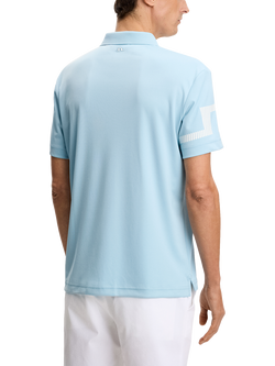 J.Lindeberg Heath Short Sleeve Polo Shirt - view 2, Forget Me Not