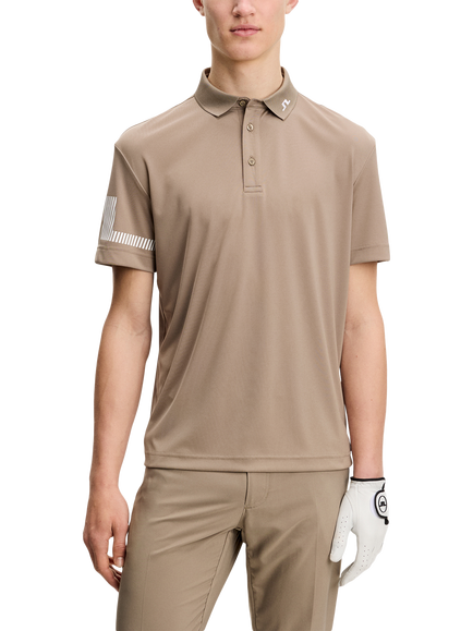 J.Lindeberg Heath Polo Shirt, Brindle, Brindle