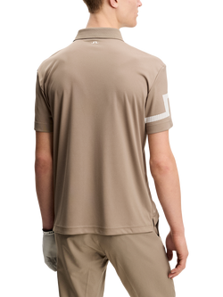 J.Lindeberg Heath Polo Shirt, Brindle - view 2, Brindle
