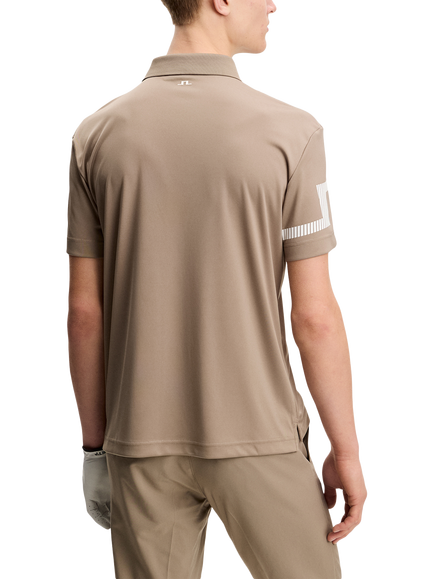 J.Lindeberg Heath Polo Shirt, Brindle - view 2, Brindle