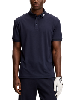 J.Lindeberg KV Short Sleeve Polo Shirt, Navy, Navy