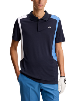 J.Lindeberg Legacy Short Sleeve Polo Shirt, Navy, Navy