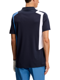 J.Lindeberg Legacy Short Sleeve Polo Shirt, Navy - view 2, Navy