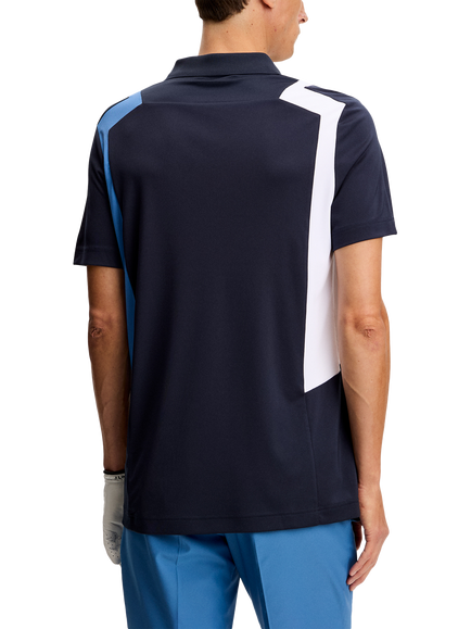 J.Lindeberg Legacy Short Sleeve Polo Shirt, Navy - view 2, Navy