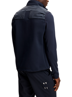 J.Lindeberg Heyden Quilt Hybrid Gilet, Navy - view 2, Navy