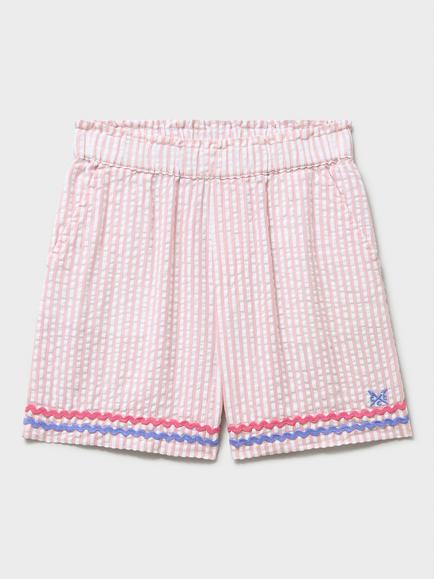 Crew Clothing Kids' Paperbag Shorts, Light Pink, Light Pink