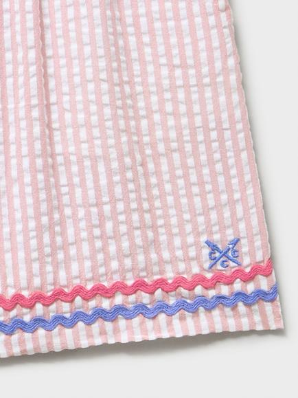 Crew Clothing Kids' Paperbag Shorts, Light Pink - view 2, Light Pink