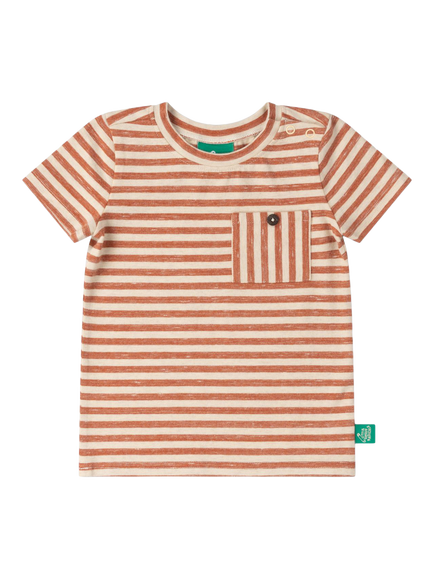 Little Green Radicals Baby Stripe and Rainbow Organic Cotton T-Shirts, Pack of 2 - view 2, Multi