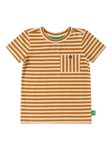 Little Green Radicals Baby Stripe and Weather Organic Cotton T-Shirts, Pack of 2, Multi - view 2, Multi