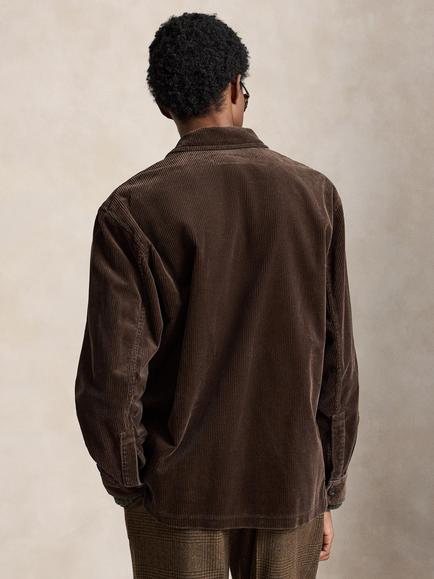 Polo Ralph Lauren Single Breasted Corduroy Blazer, Dark Beech - view 2, Dark Beech