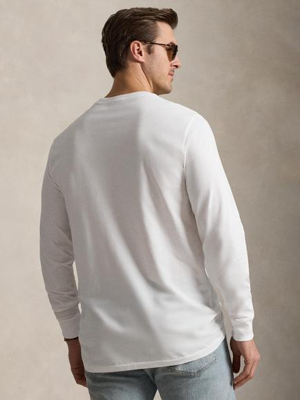 Polo Ralph Lauren Big & Tall Cotton Long Sleeve T-Shirt, White/C7996 - view 2, White/C7996