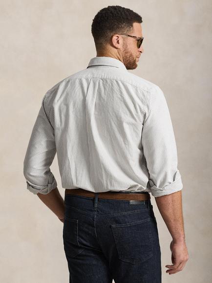 Polo Ralph Lauren Cotton Oxford Shirt, Nutmeg Brn Whi - view 2, 6636q Nutmeg Brn Whi