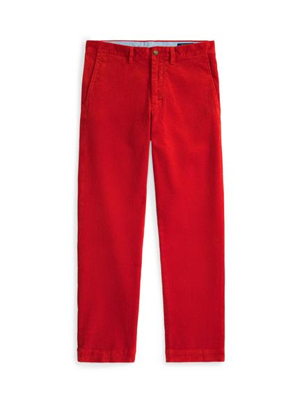 Polo Ralph Lauren Cotton Rich Straight Fit Bedford Trousers, Ralph Red, Ralph Red