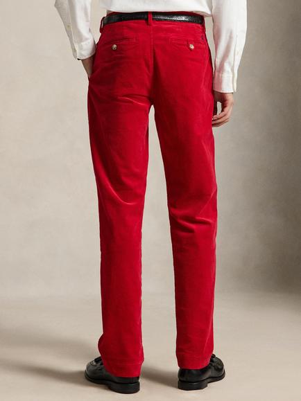 Polo Ralph Lauren Cotton Rich Straight Fit Bedford Trousers, Ralph Red - view 2, Ralph Red