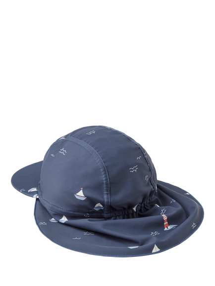 Lindex Kids' UV Sun Hat, Dark Blue - view 2, Dark Blue