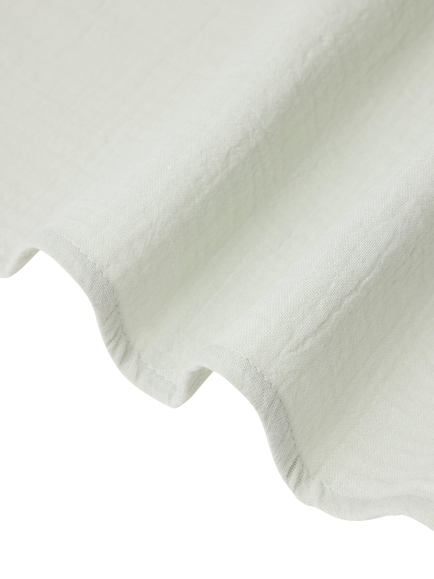Lindex Baby Pure Cotton Muslin Set, Pack of 2, White - view 2, White