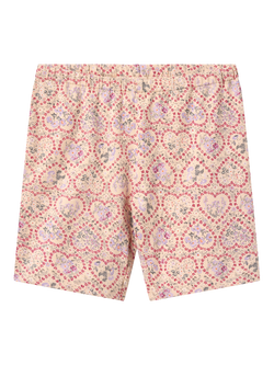 WHEAT Anne Cotton Blend Floral Biker Shorts, Pink/Multi, Pink/Multi