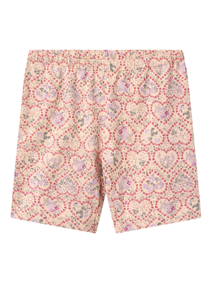 WHEAT Anne Cotton Blend Floral Biker Shorts, Pink/Multi, Pink/Multi
