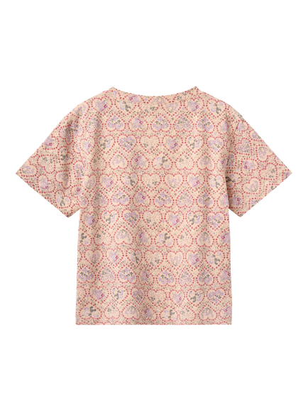 WHEAT Kids' Short Sleeve Printed T-Shirt, Pink/Multi - view 2, Pink/Multi