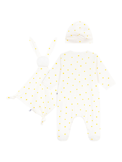 Petit Bateau Baby 3-Piece Newborn Gift Set, White - view 2, White