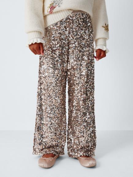 Girls' Trousers & Leggings - Gold, Wide Leg | John Lewis & Partners