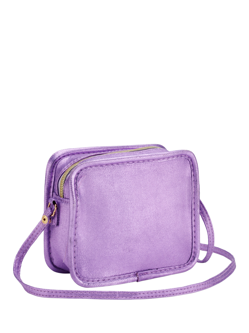 Stych Kids' Intial Teddy and Heart Crossbody Bag, Purple - C