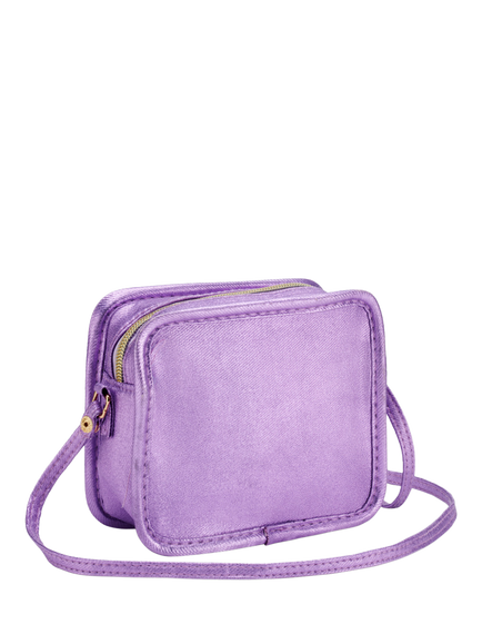 Stych Kids' Intial Teddy and Heart Crossbody Bag, Purple - C - view 2, Purple - C