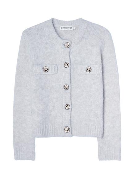 Ida Sjöstedt Julee Cardigan - view 2, Steel Blue