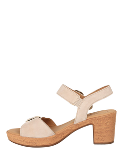Gabor Fantastica Leather Slingback Sandals, Oak - view 2, Oak