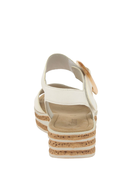 Gabor Andre Strappy Buckle Sandals - view 2, Latte