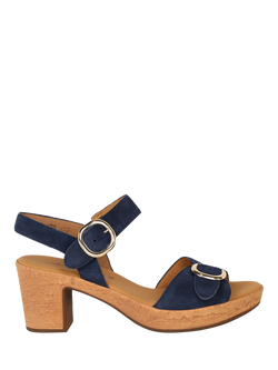 Gabor Fantastica Leather Slingback Sandals, Marine, Marine