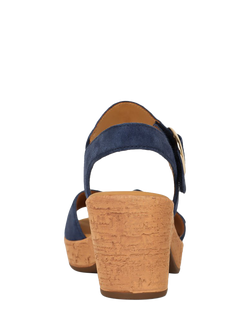 Gabor Fantastica Leather Slingback Sandals, Marine - view 2, Marine