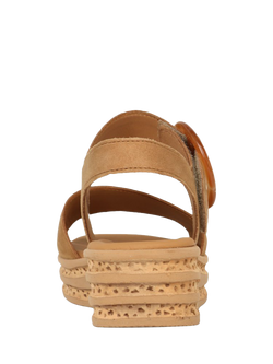 Gabor Andre Strappy Buckle Sandals, Sattel - view 2, Sattel