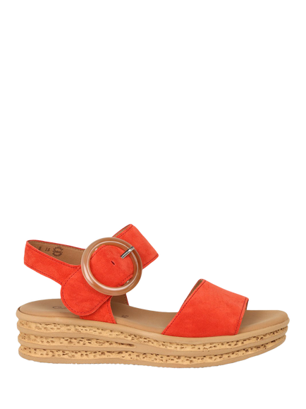Gabor Andre Strappy Buckle Sandals, Chilli, Chilli