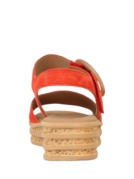 Gabor Andre Strappy Buckle Sandals, Chilli - view 2, Chilli