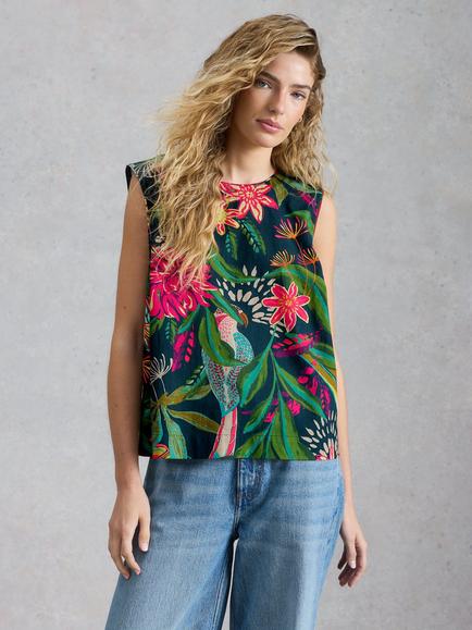 White Stuff Matilda Vest, Green Mid, Green Mid
