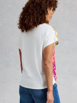 White Stuff Woven T-Shirt, Multi - view 2, Multi
