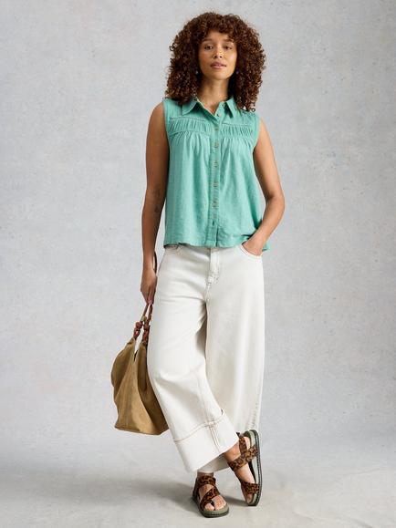 White Stuff Didi Sleeveless Top, Blue