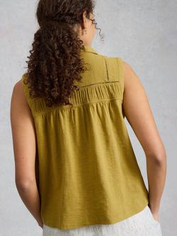 White Stuff Didi Sleeveless Top - view 2, Green