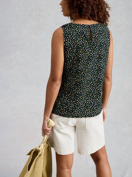 White Stuff Paradise Vest, Blue Navy/Multi - view 2, Blue Navy/Multi