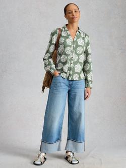 White Stuff Ronley Shirt, Mid Green, Mid Green
