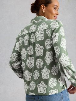 White Stuff Ronley Shirt, Mid Green - view 2, Mid Green