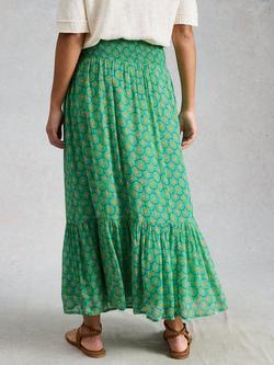 White Stuff Yuri Skirt, Green/Multi - view 2, Green/Multi