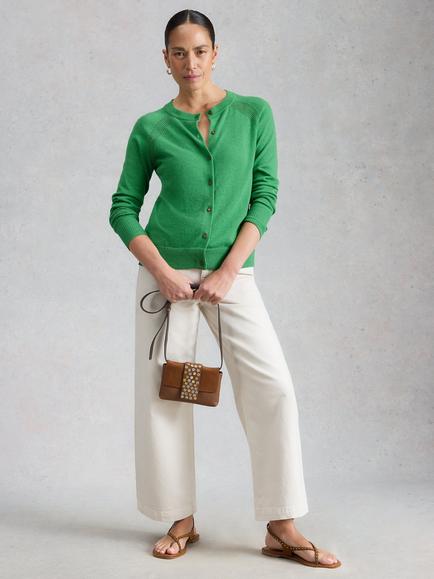 White Stuff Lulu Cardigan, Mid Green, Mid Green