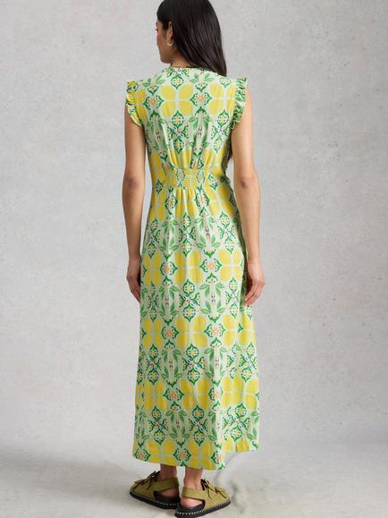 White Stuff Lorna Jersey Maxi Dress containing TENCEL™ Modal, Multi - view 2, Multi