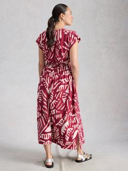 White Stuff Mina Cotton A-Line Dress, Pimk/Multi - view 2, Pink/Multi