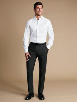 Charles Tyrwhitt Super 120s Merino Wool Classic Fit Ultimate Performance Suit Trousers, Charcoal Grey, Charcoal Grey