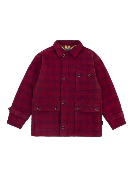 Pendleton Lined Hunting Jacket, Burgundy Plaid, Burgundy Plaid